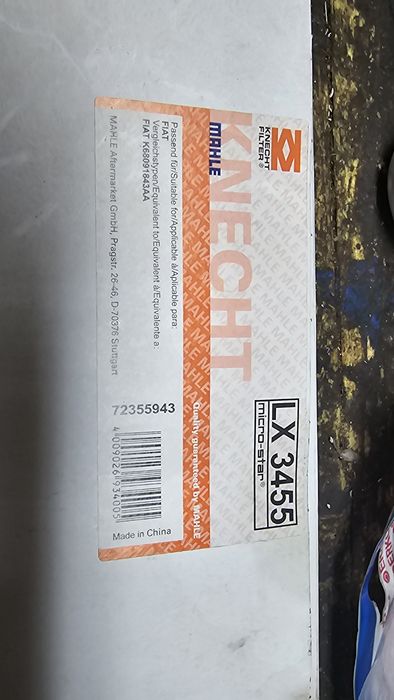 Knecht Filter LX 3455 Filtr Powietrza Fiat Freemont Nowy