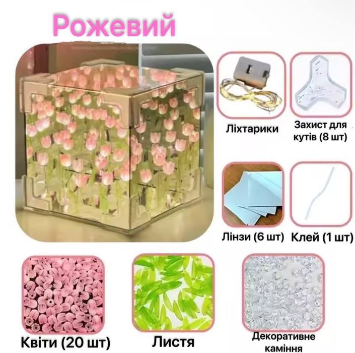 Нічник з квітами