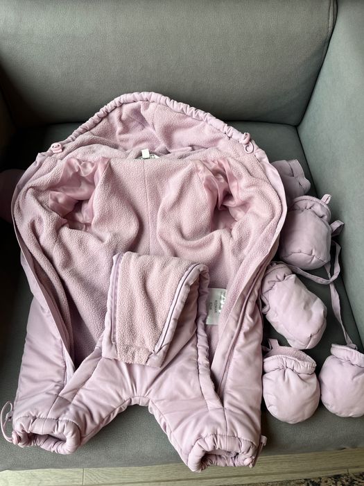 Wiosenny Kombinezon Niemowlęcy Polarowy, Rozmiar 62 cm (0-3 miesiące)