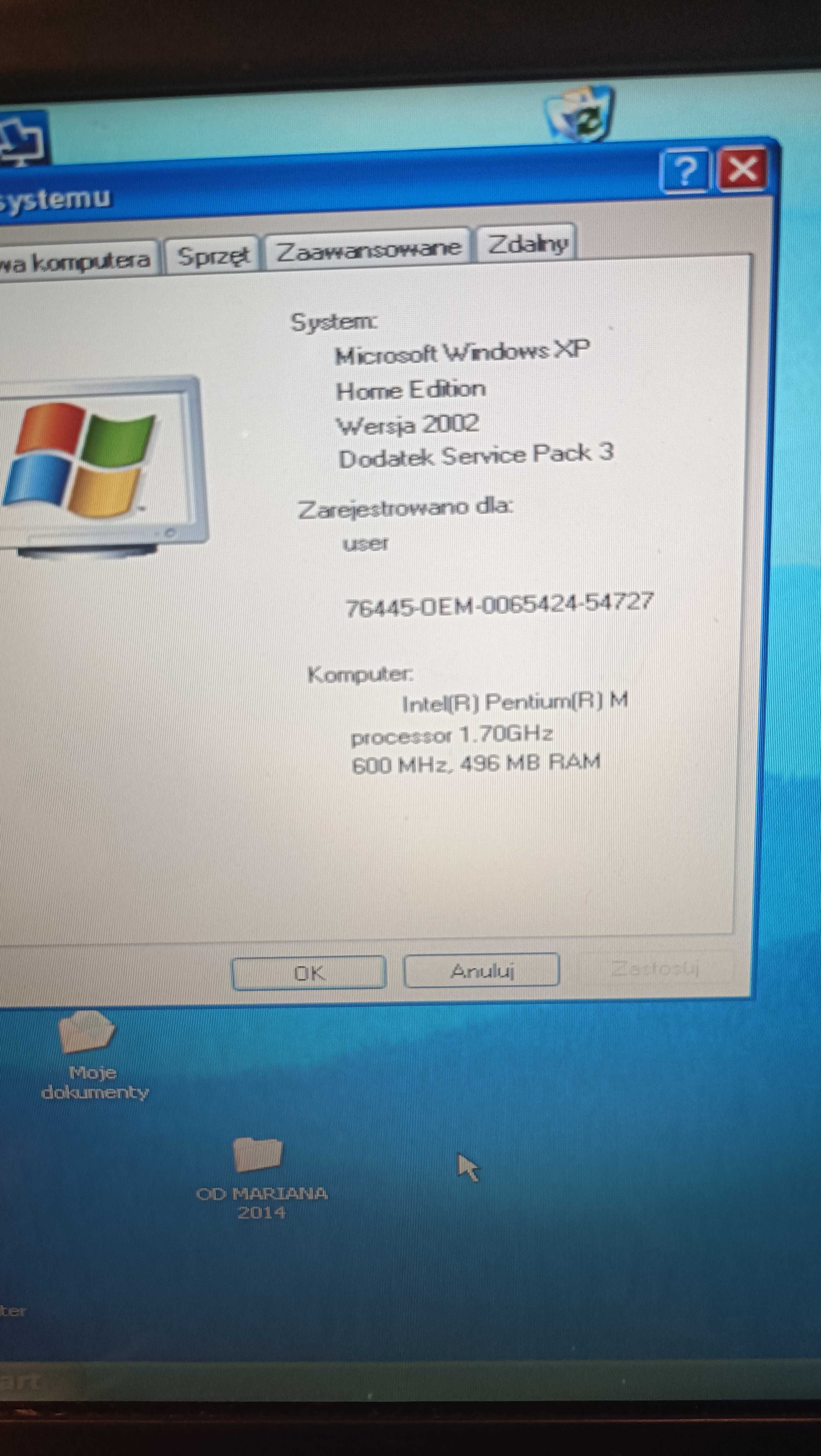 Stary Laptop i komputer stacjonarny