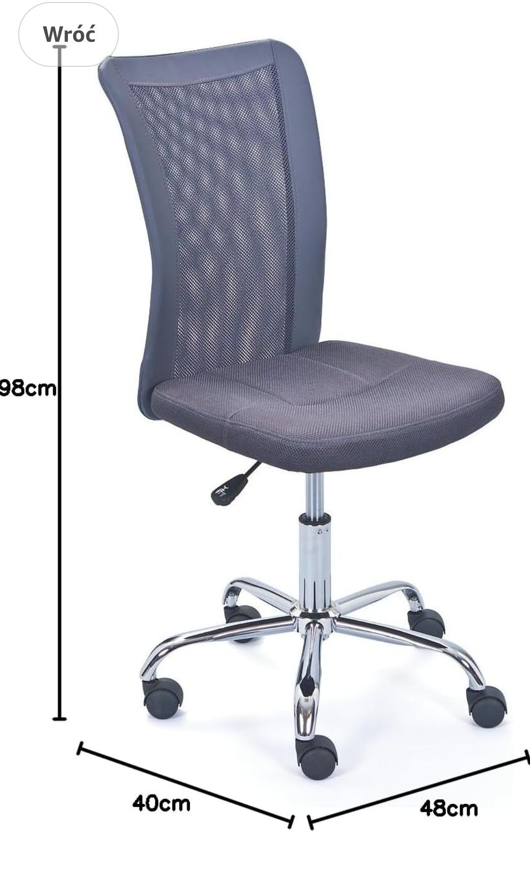 Nowe Inter Link - Krzesło do biurka dla dzieci - Ergonomiczne krzesło
