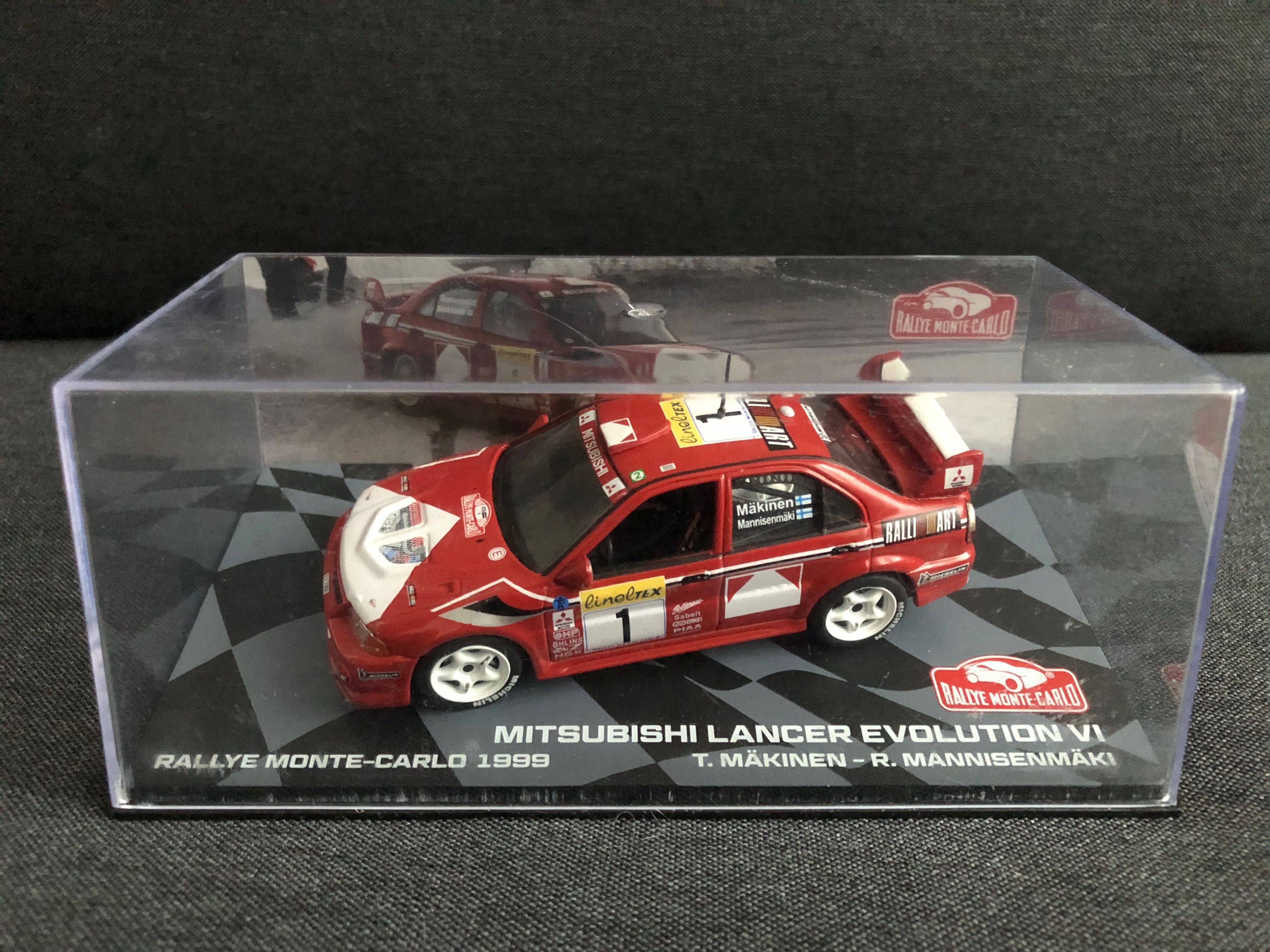 Mitsubishi Lancer Evolution VI Makinen Rally Cars Deagostini 1/43 WRC