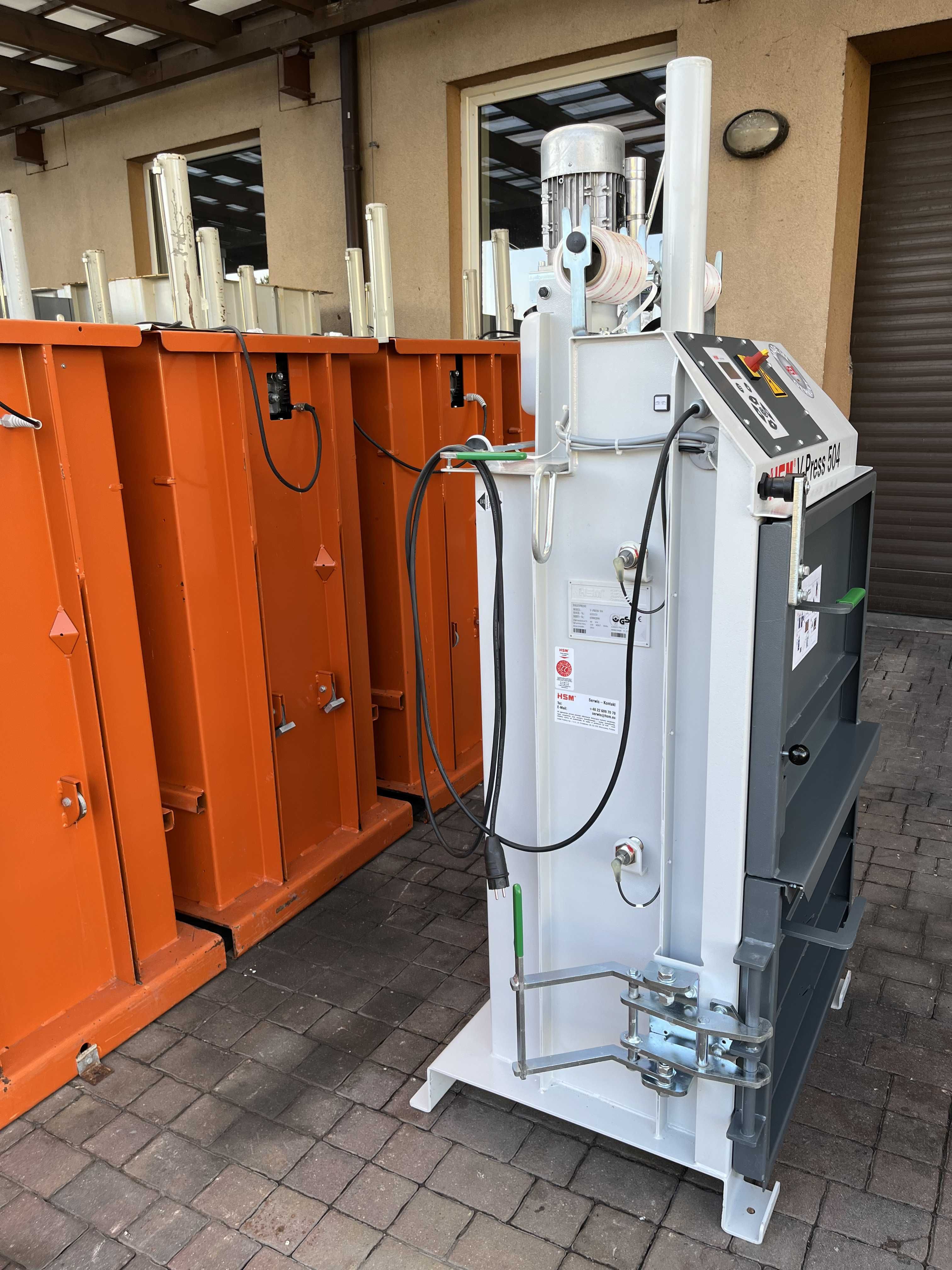 Belownica prasa do makulatury folii kartonu HSM 504 230v 2017r