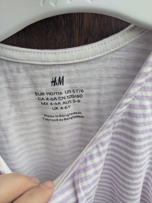Bawełniana sukienka H&M 110/116