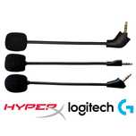 Мікрофони для навушників HyperX та Logitech