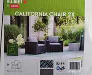 Fotel ogrodowy Keter Allibert California zestaw 2 szt. nowe