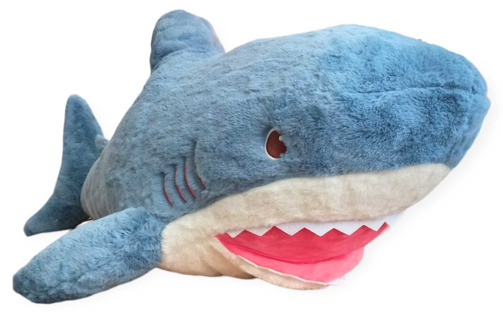 Акула очень большая мягкая плюшевая игрушка 70 см Икеа Shark doll