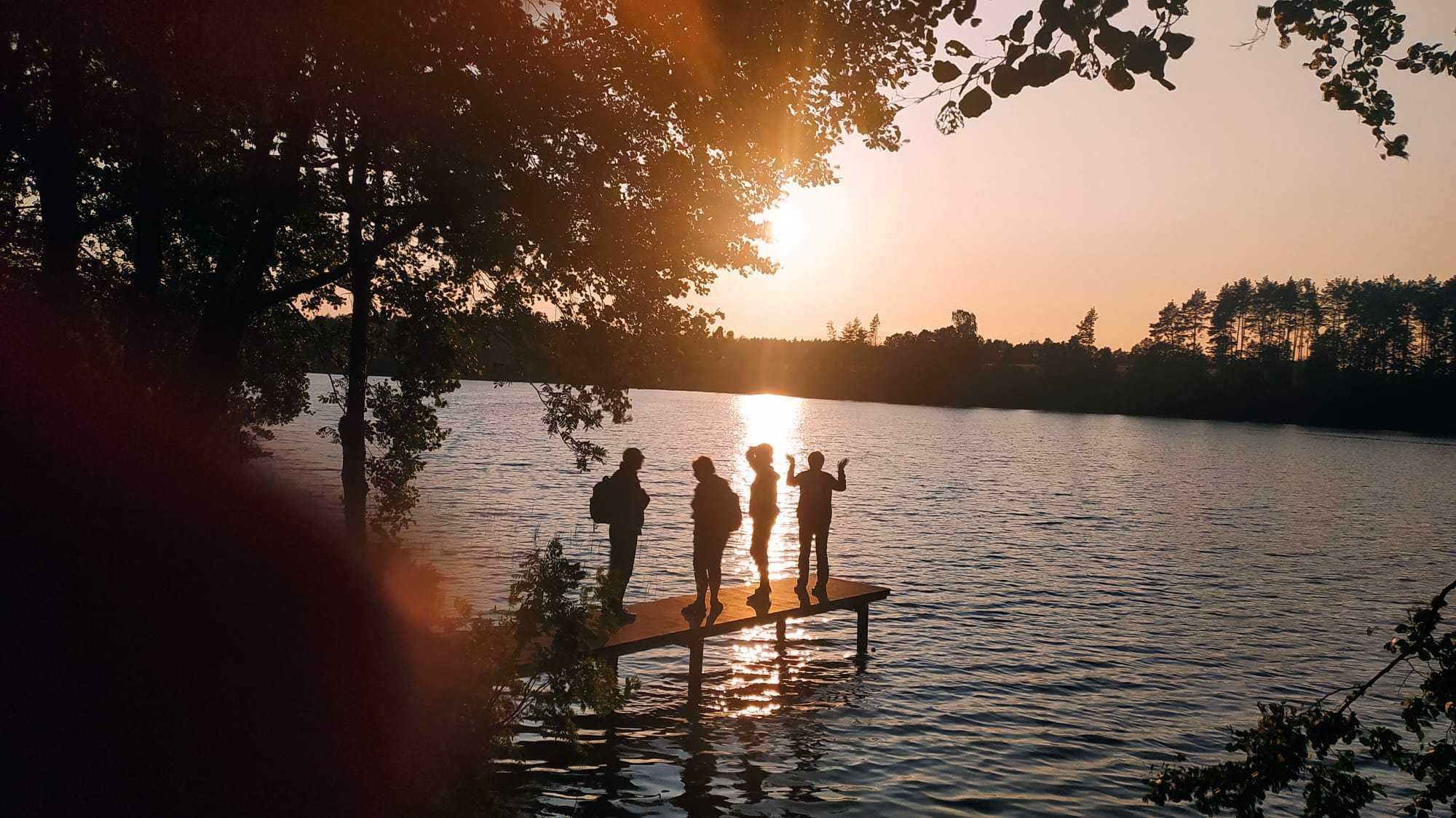 Kaszuby - Dom nad jeziorem z balią opalaną drewnem i bilardem