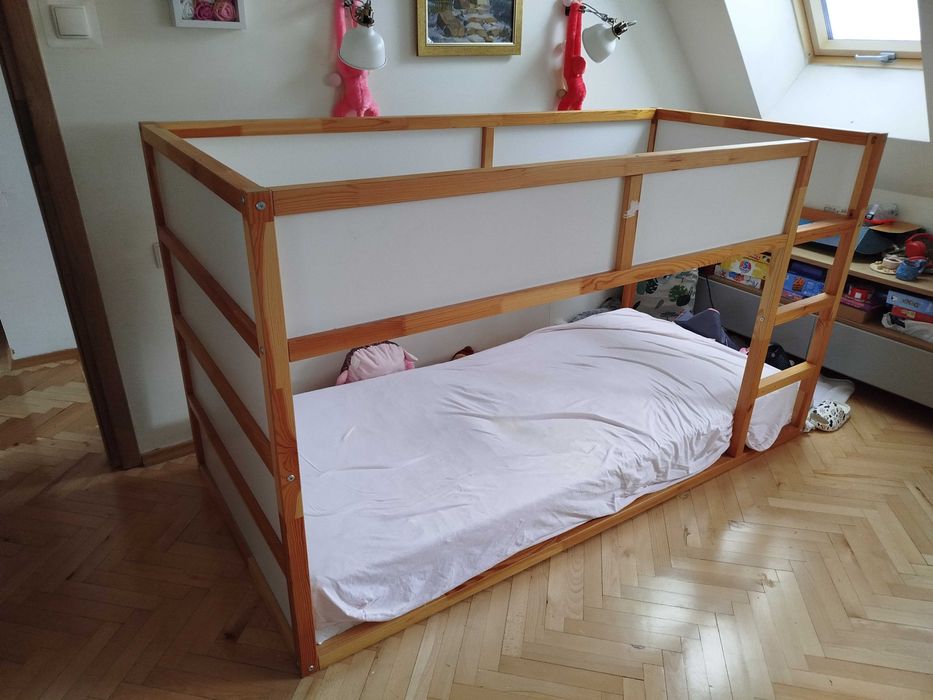 Łóżko piętrowe IKEA KURA gratis materac