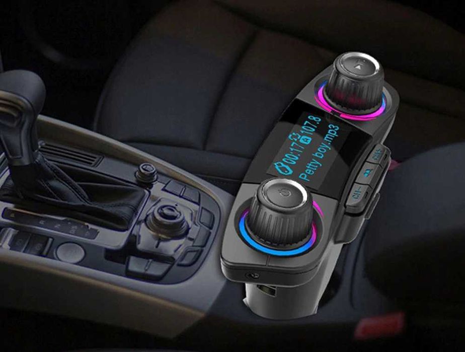 transmiter fm bluetooth 5.0 usb wielofunkcyjny 8w1 zestaw głośnomówiąc