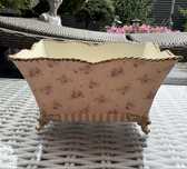 Cudna osłonka na kwiaty vintage styl prowansalski shabby chic