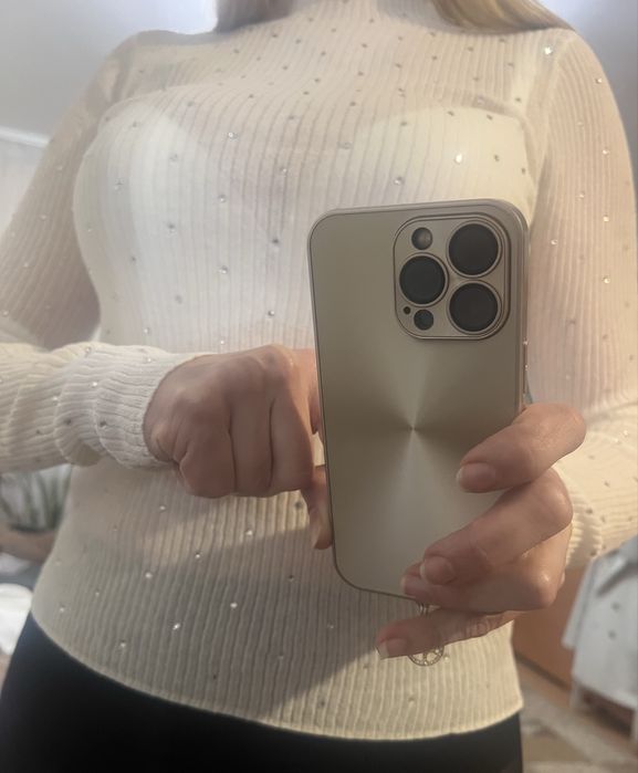 Топ святкова кофтинка  гольф з камінцями mango