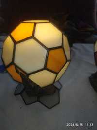 Настольная лампа футбольный мяч авторской ручной работы.