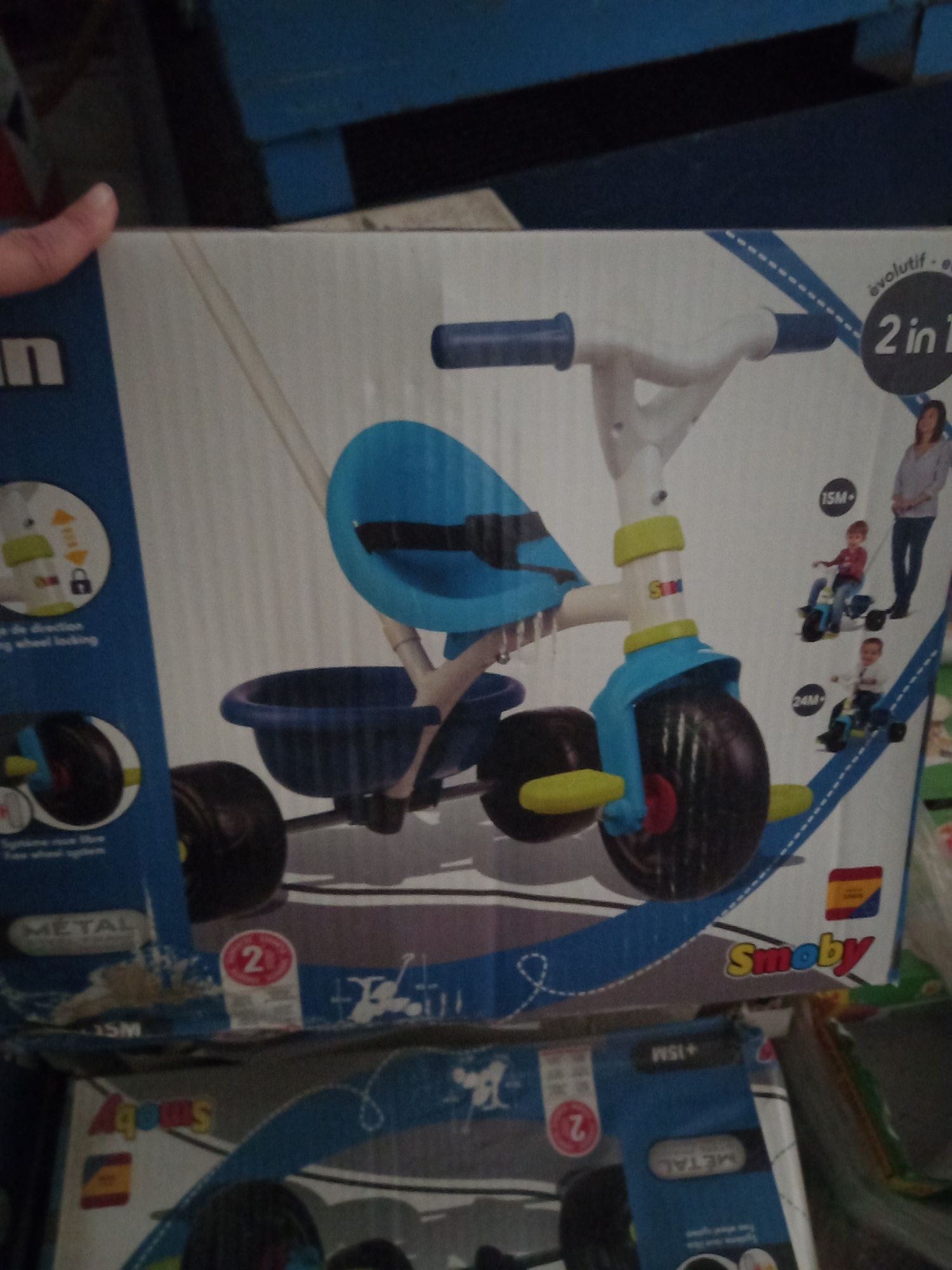 Triciclo para criança novo (Triciclo SMOBY Be Fun Blue)