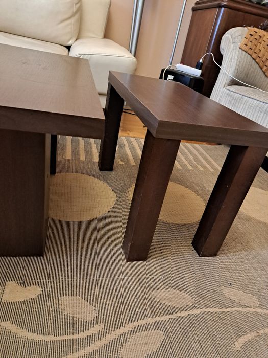 Stolik kawowy i pomocnik wenge