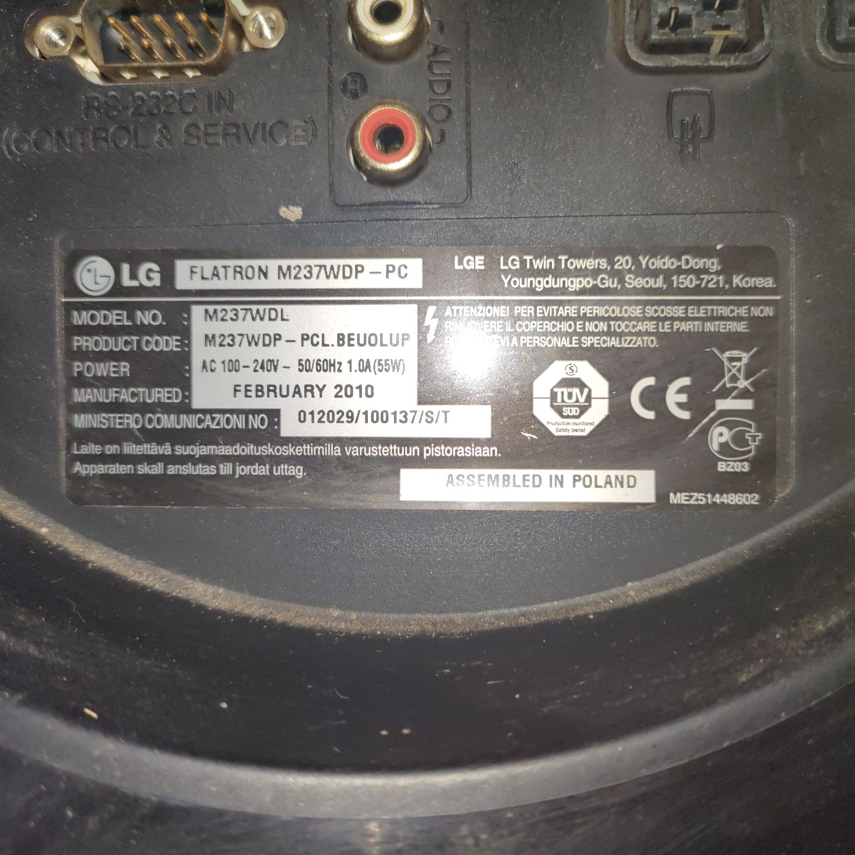 Monitor/ telewizor LG 23 cale