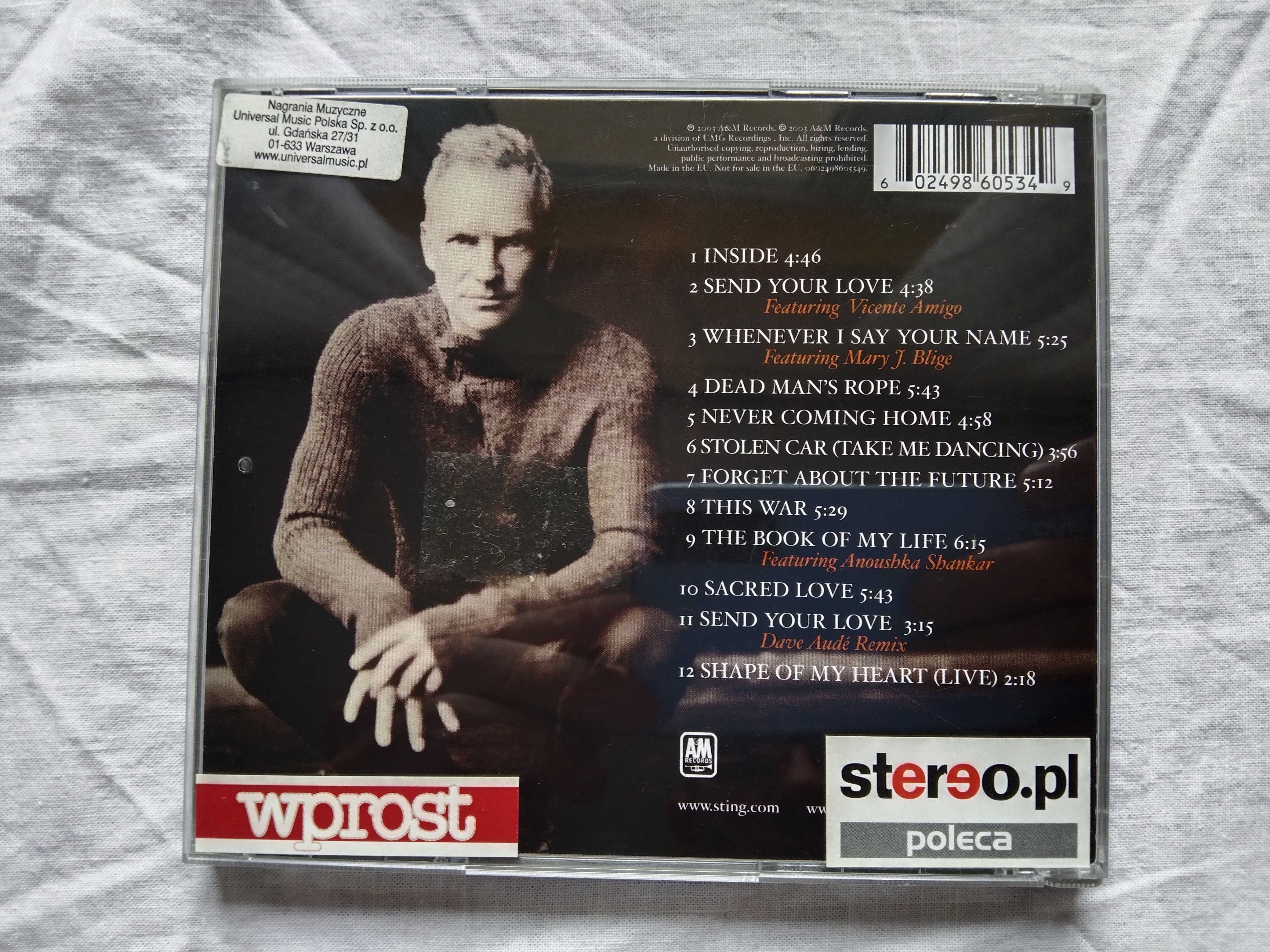 Sting -  płyta Cd , The Police - książka .