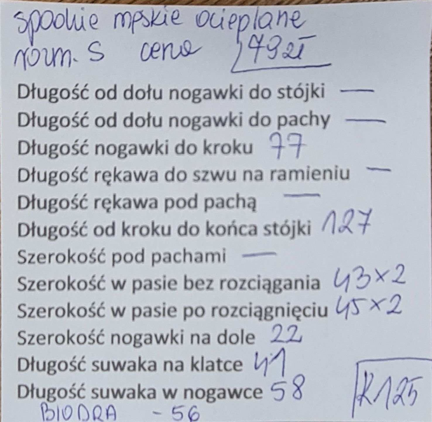 Spodnie zimowe robocze męskie BEKKEN & STRAM rozm.S