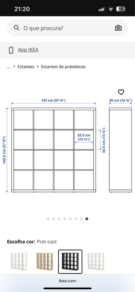 Estante cubos ikea
