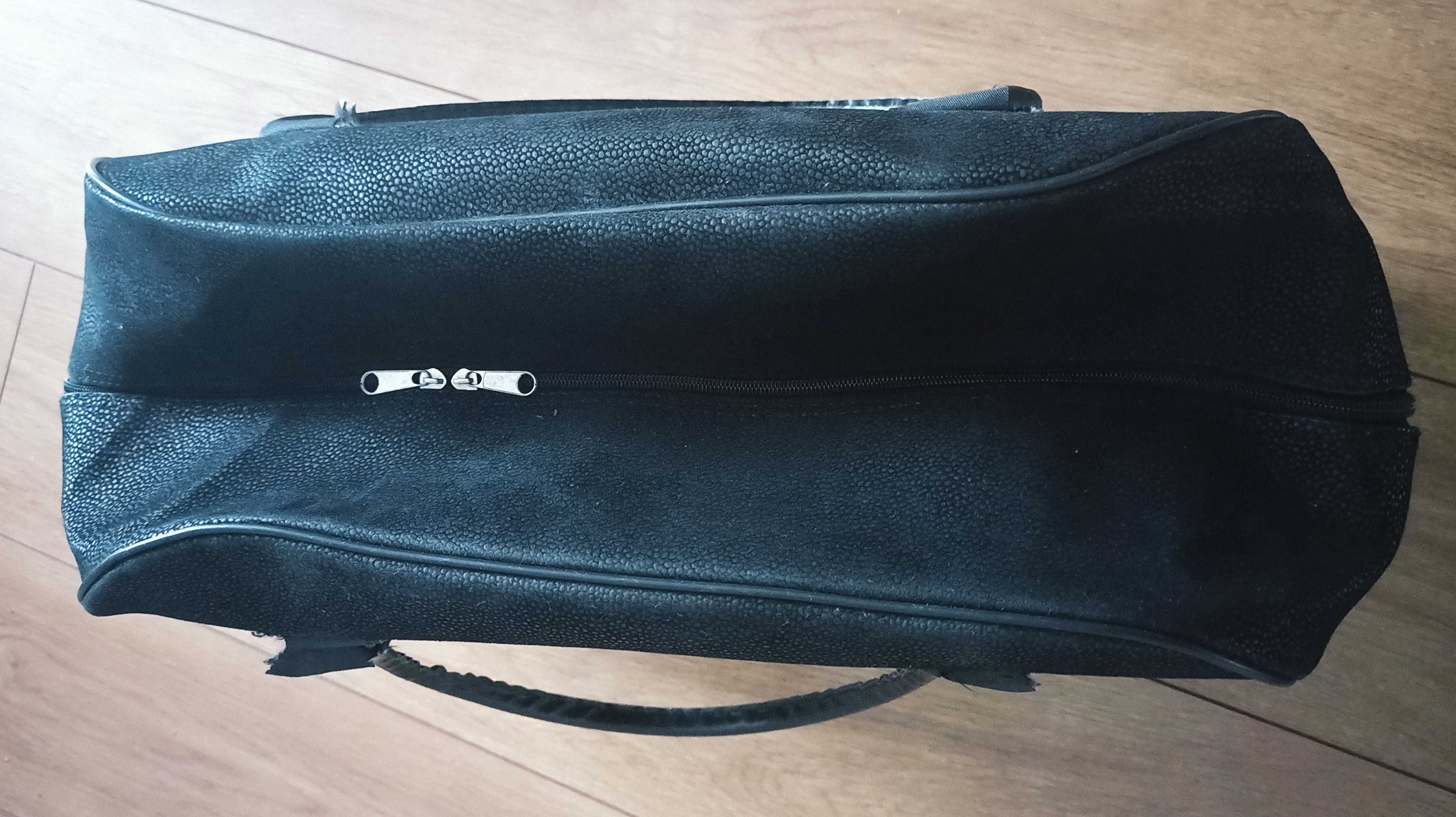 torba podróżna weekendowa Nicole czarna 45x35x19 cm bardzo pojemna