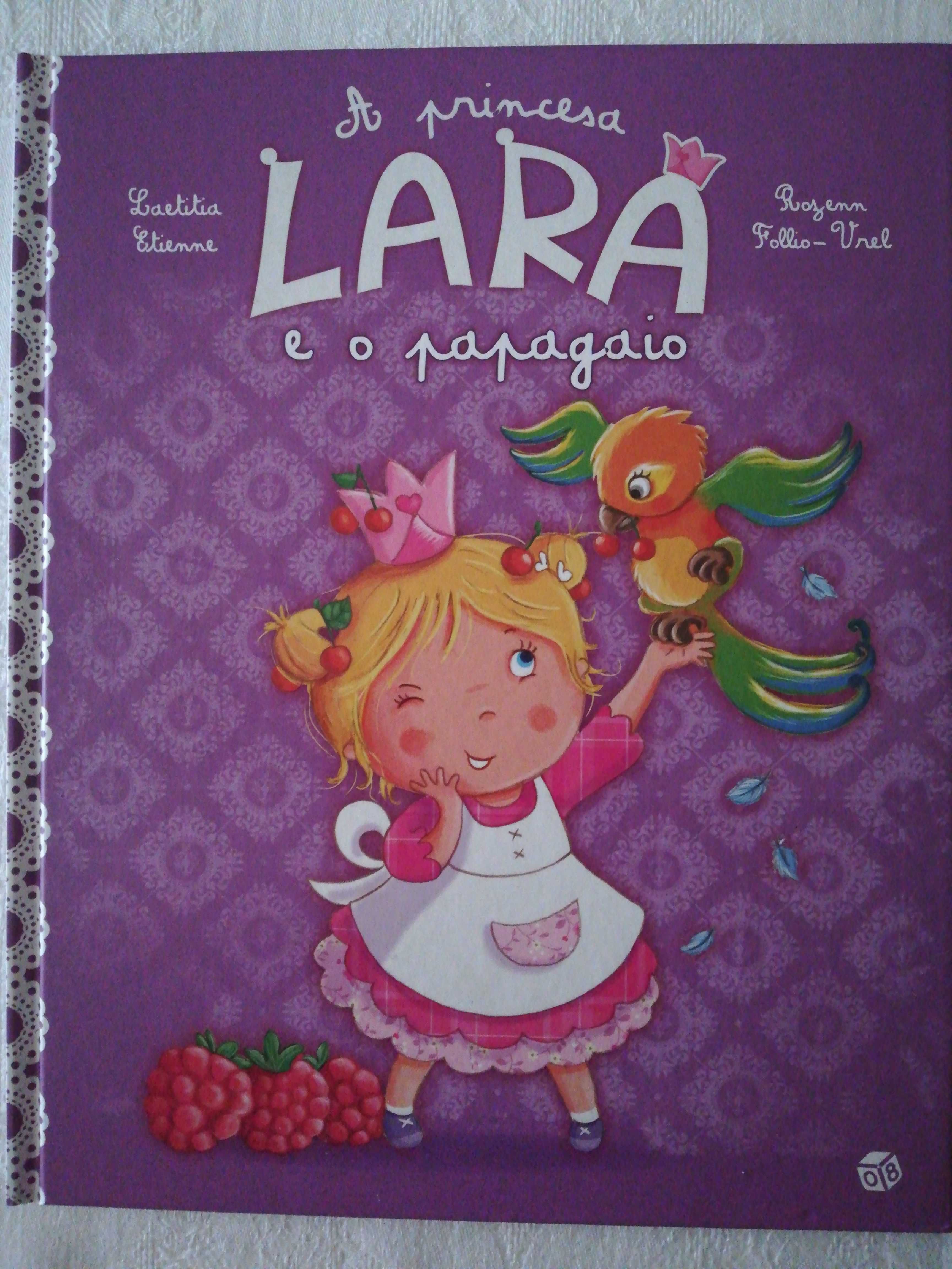 Livro infantil "A princesa Lara e o papagaio"