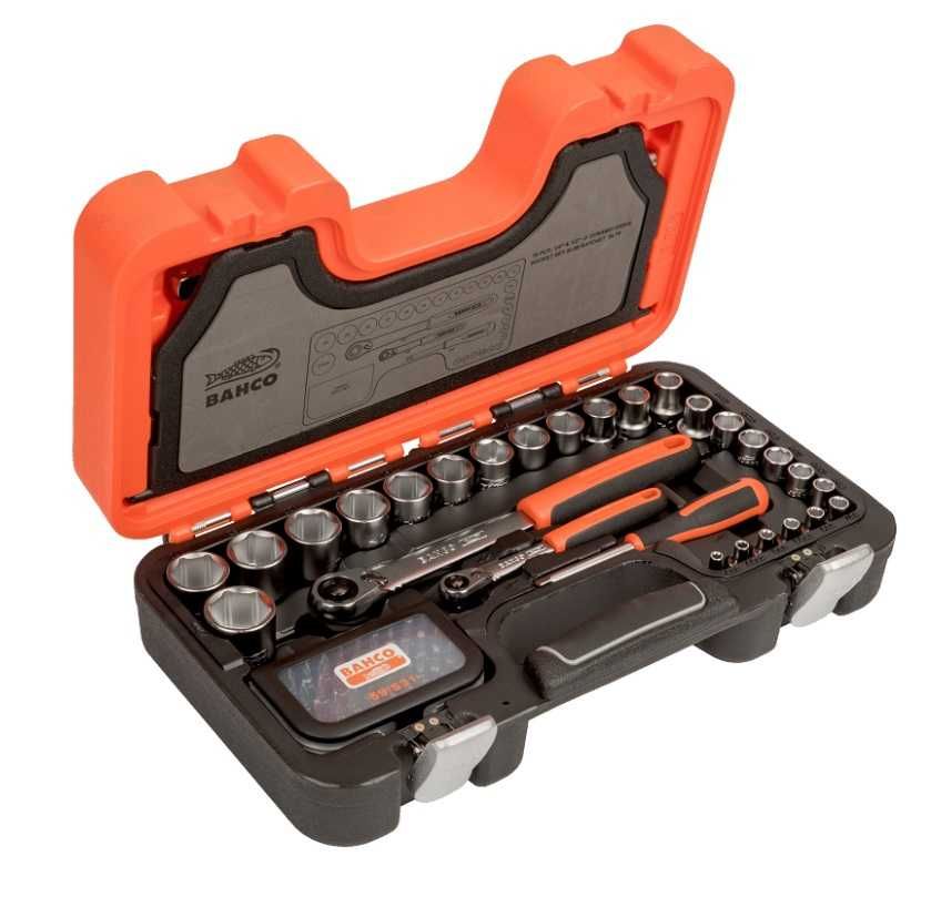 BAHCO SL79 zestaw nasadek i końcówek 1/4" i 1/2" z grzechotką SLIM