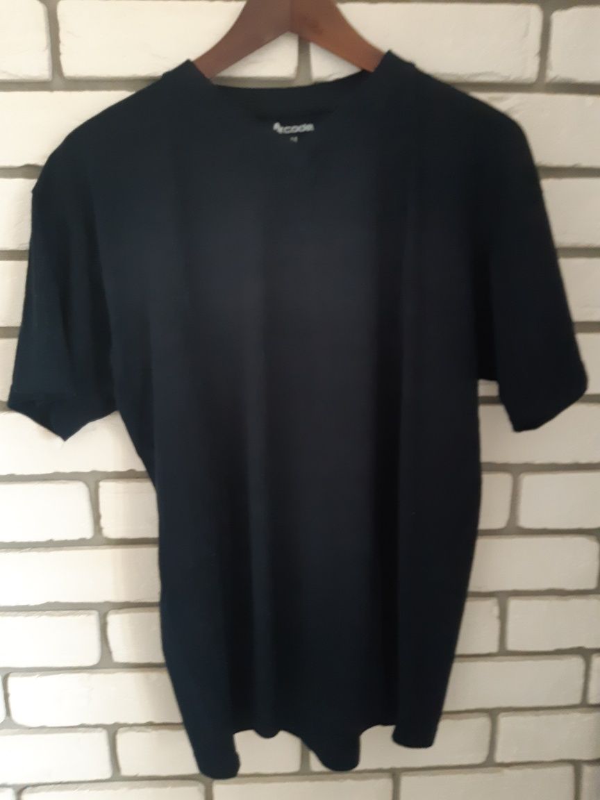 T-shirt granatowy z nadrukiem Acode roz. M