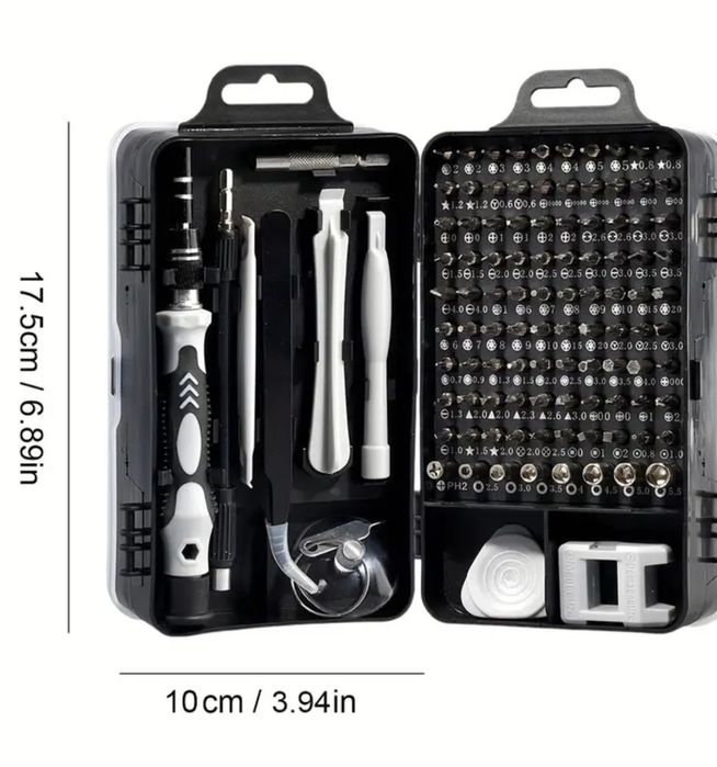 Precyzyjny zestaw śrubokrętów 115-w-1