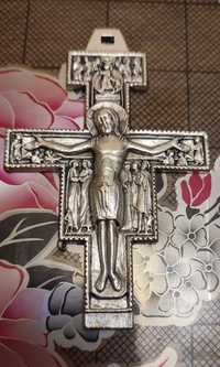 Християнський хрест, розп'яття, металевий виробництво Італія.