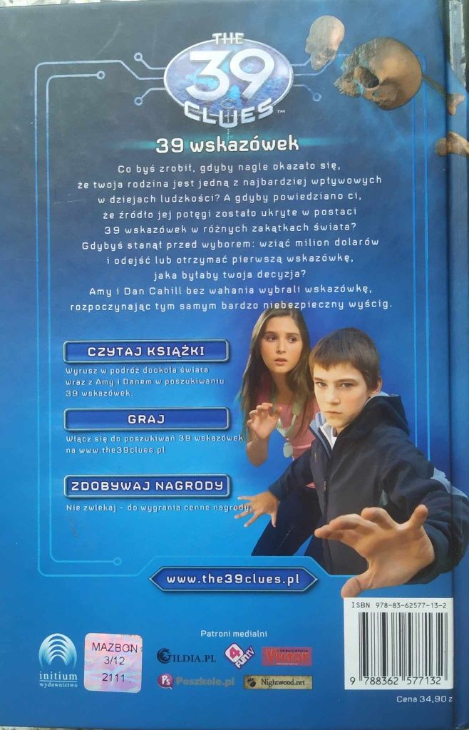Książka "Labirynt kości" ( 1 tom serii "39 wskazówek)