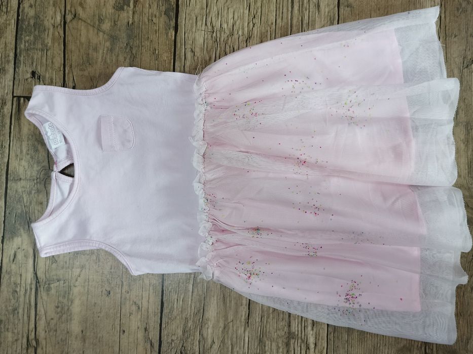 Sukienka 92 so cute cekiny tiul roczek święta