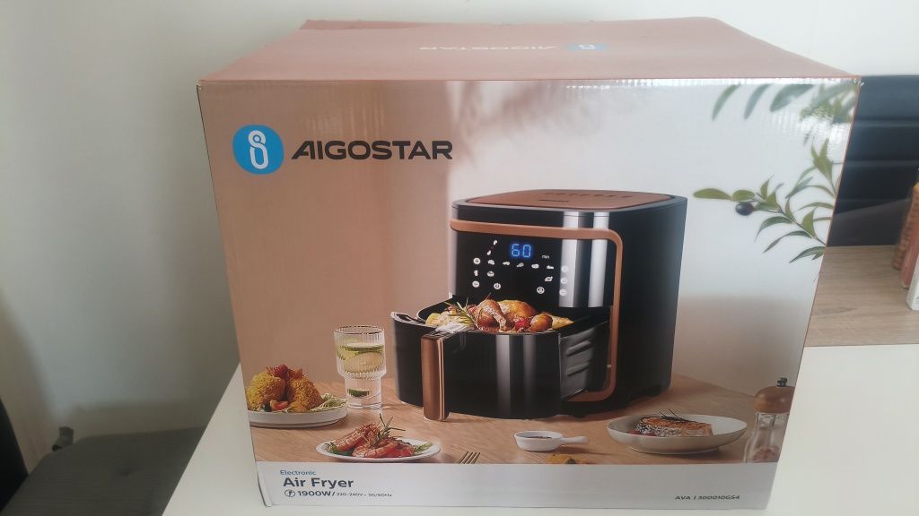 Air fryer Aigostar 7l nova/selada com garantia