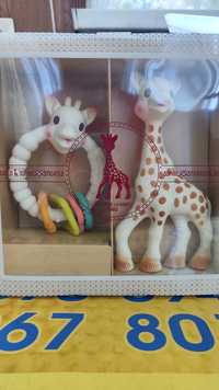 Большой набор. Жирафа Софи + маленькая Софи + Сумка. Sophie la girafe