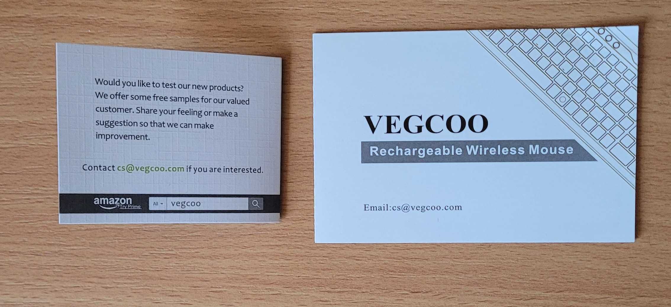 VEGCOO Bezprzewodowa mysz do gier,  Silent Click