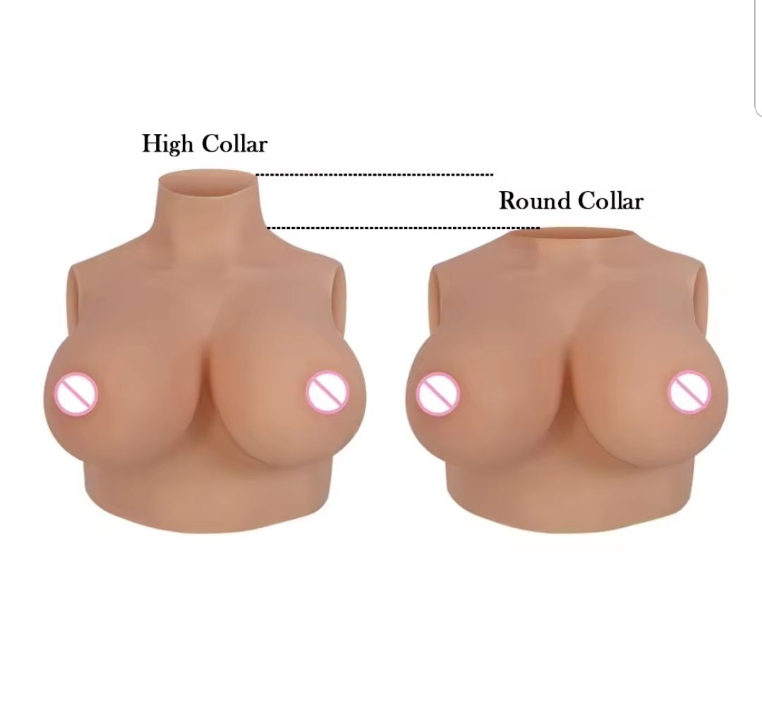 Накладная силиконовая грудь (размер С (3)) наполнитель Silicone (тяжел