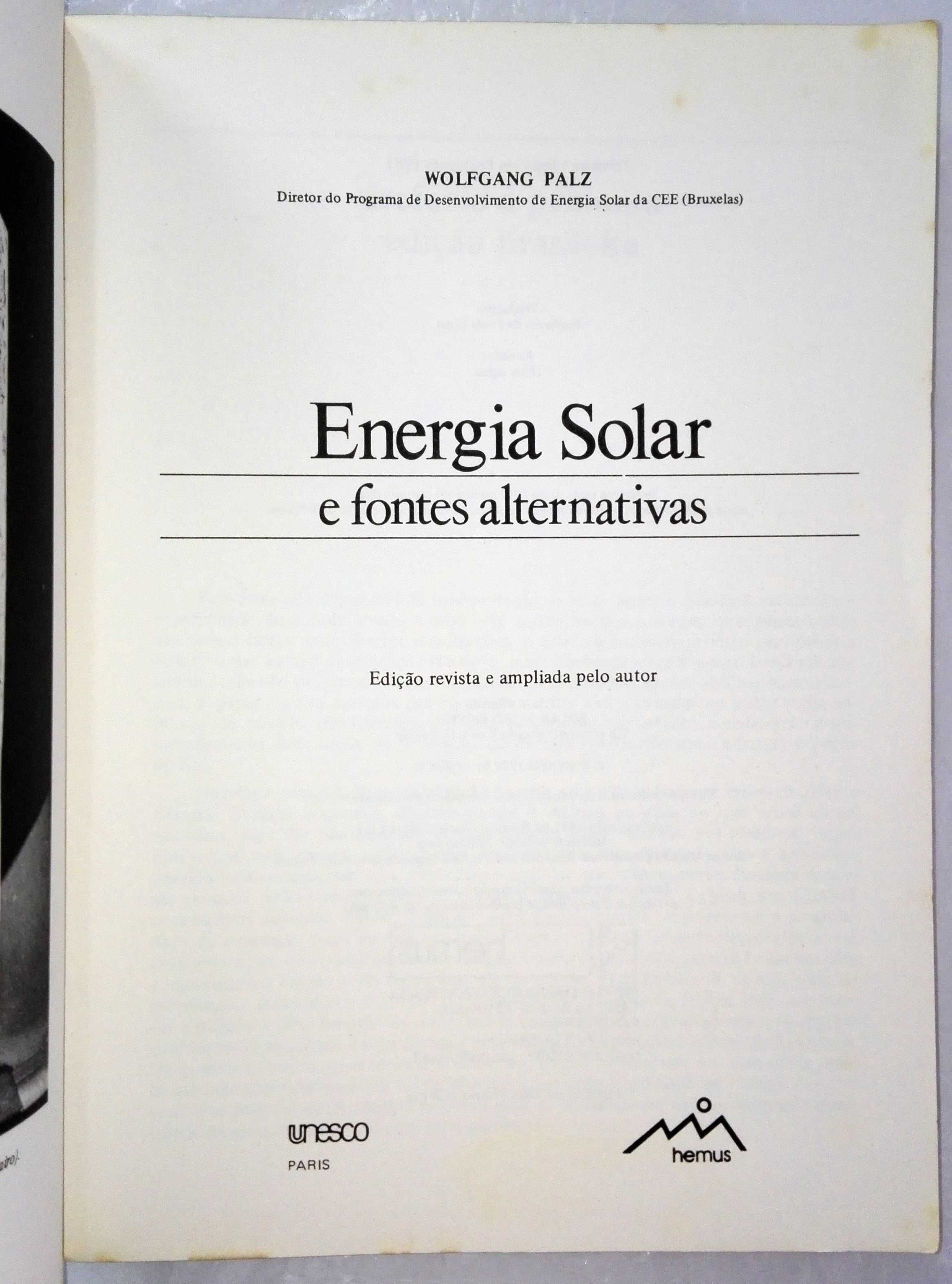Livro Energia Solar e Fontes Alternativas