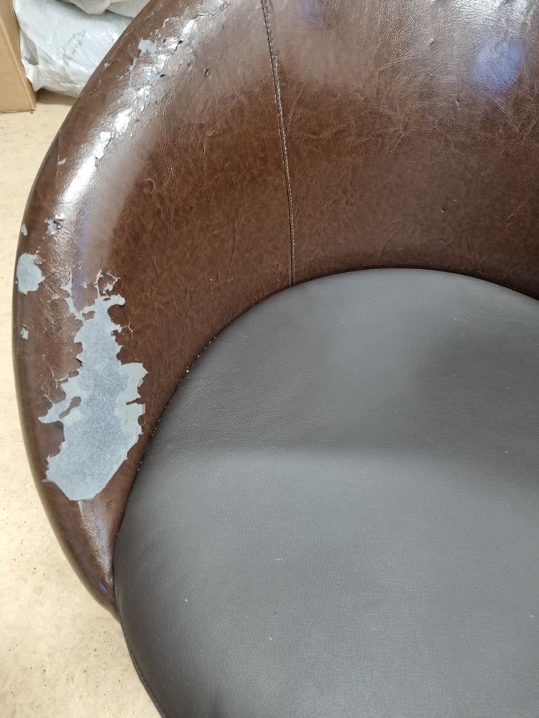 Fotel kawowy brązowy