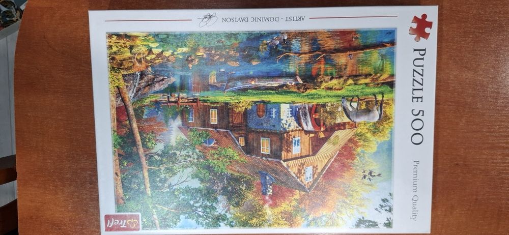 Puzzle Chatka nad rzeką 500