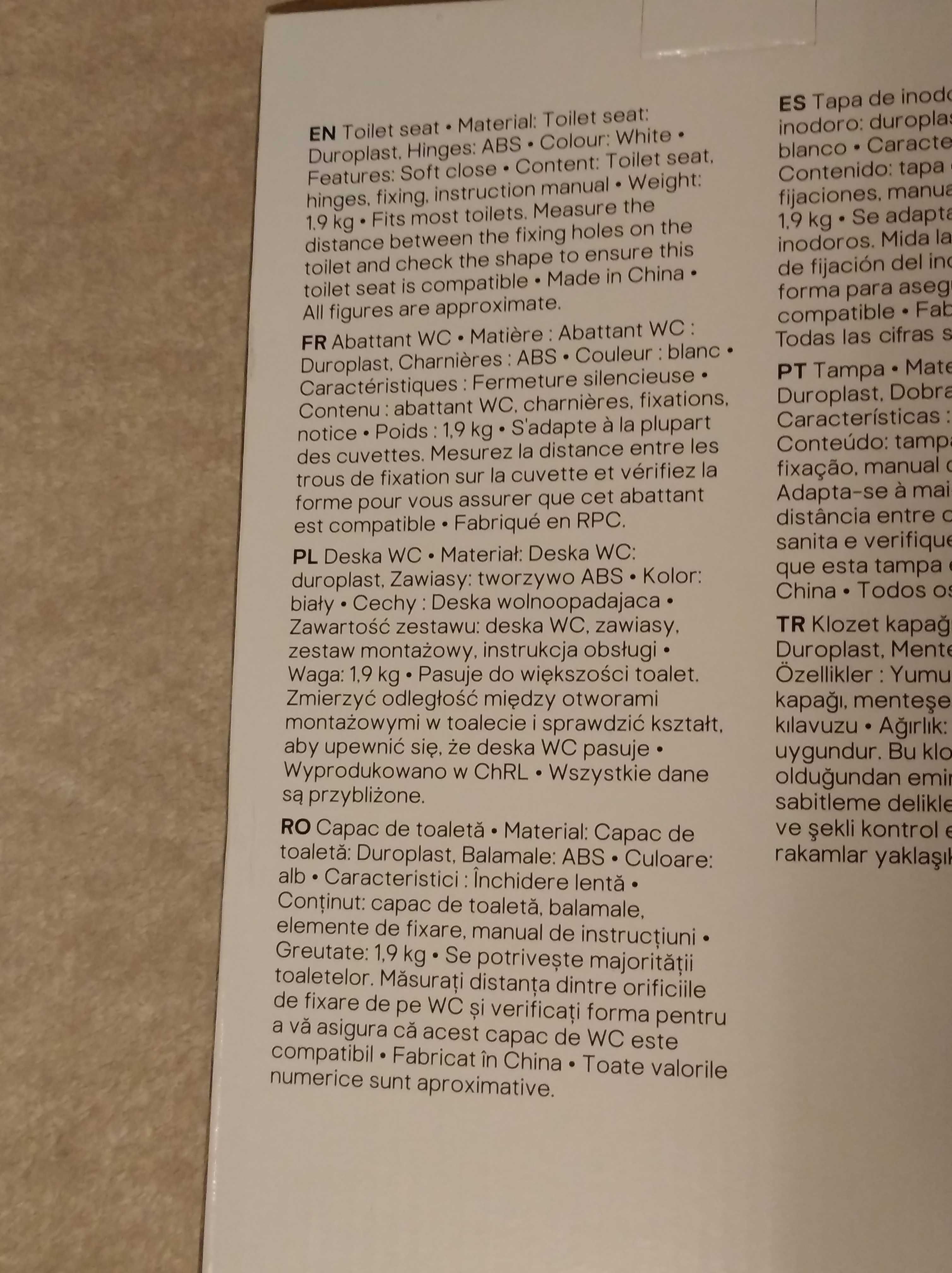 Nowa Deska sedesowa na toaletę WC Genoa Castorama