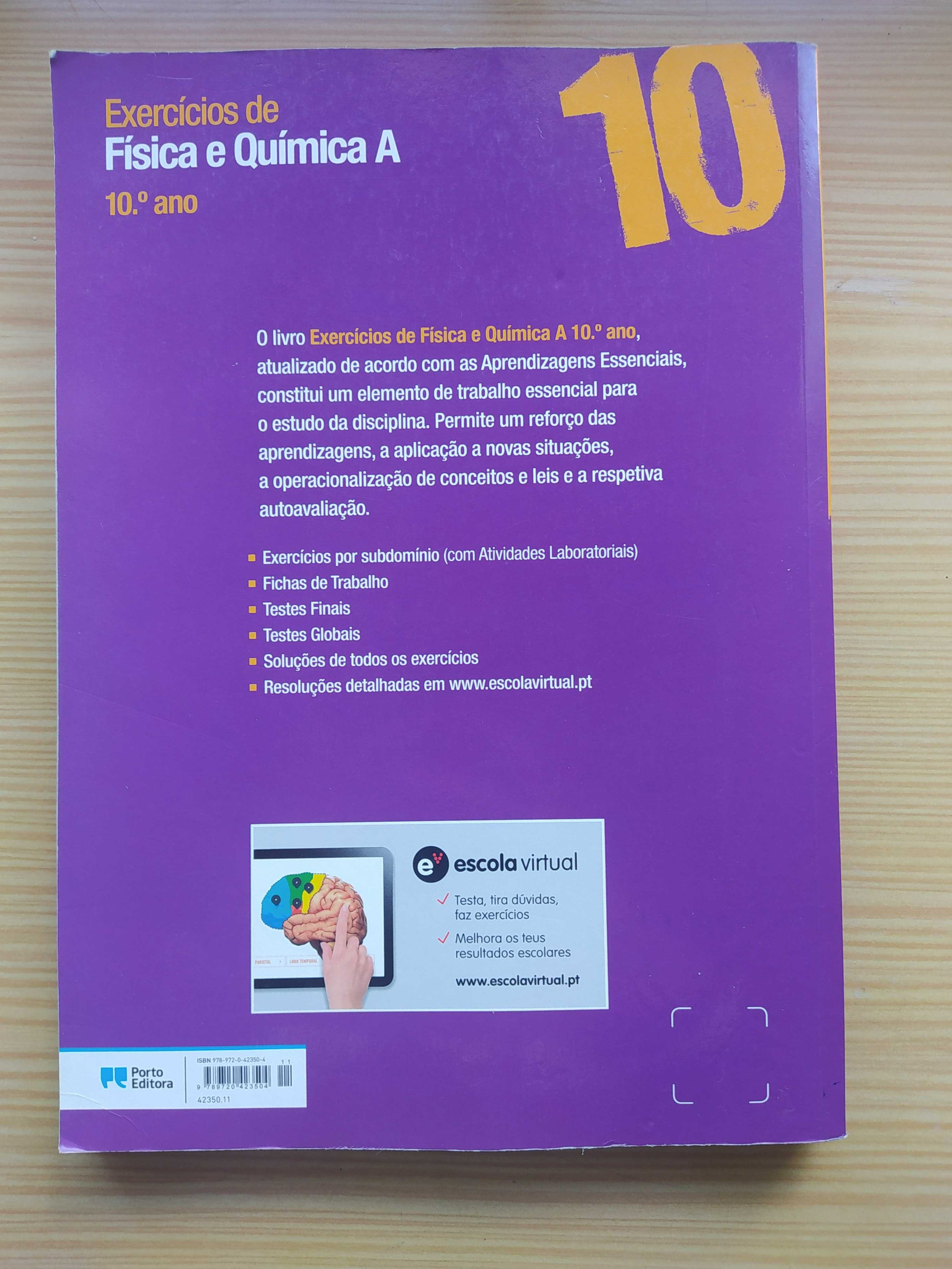 Livro de Apoio ao estudo FQ 10ºAno - Exercícios - Porto Editora