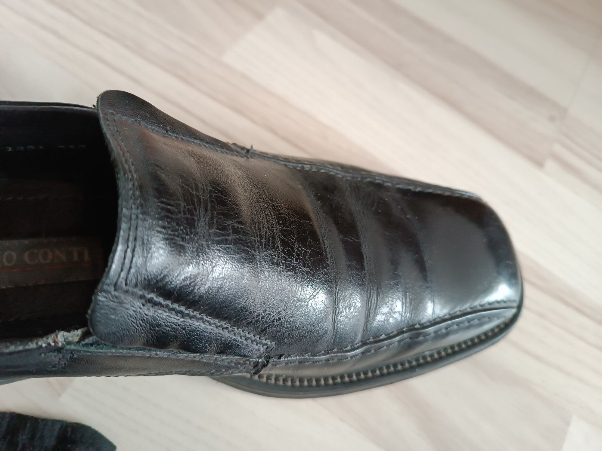 Skórzane buty męskie,mokasyny (28cm), Łódź