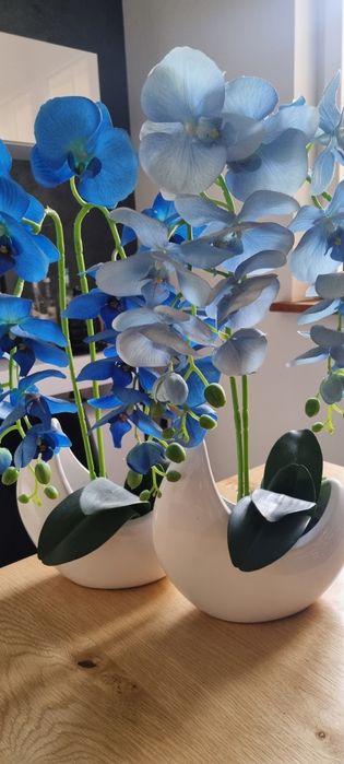 2 sztuczne storczyki