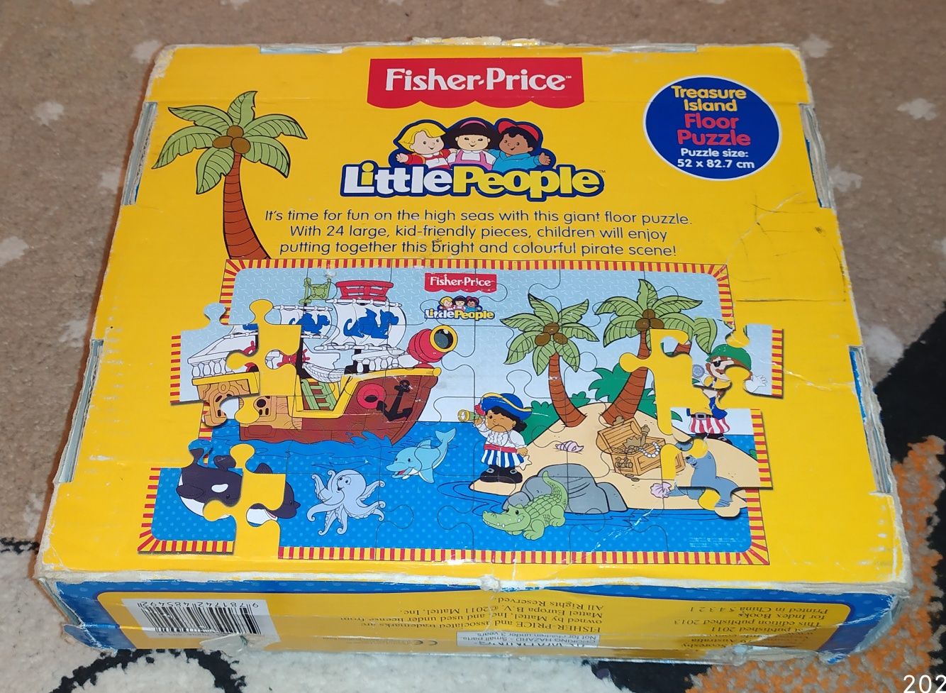 Puzzle Fisher Price 24 elementy Duże Piraci