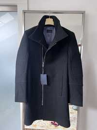 Czarny płaszcz Zara wełna wełniany męski L nowy elegancki