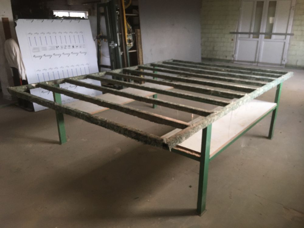 Stół warsztatowy montażowy monterski do stolarki. Metalowy  182x250cm
