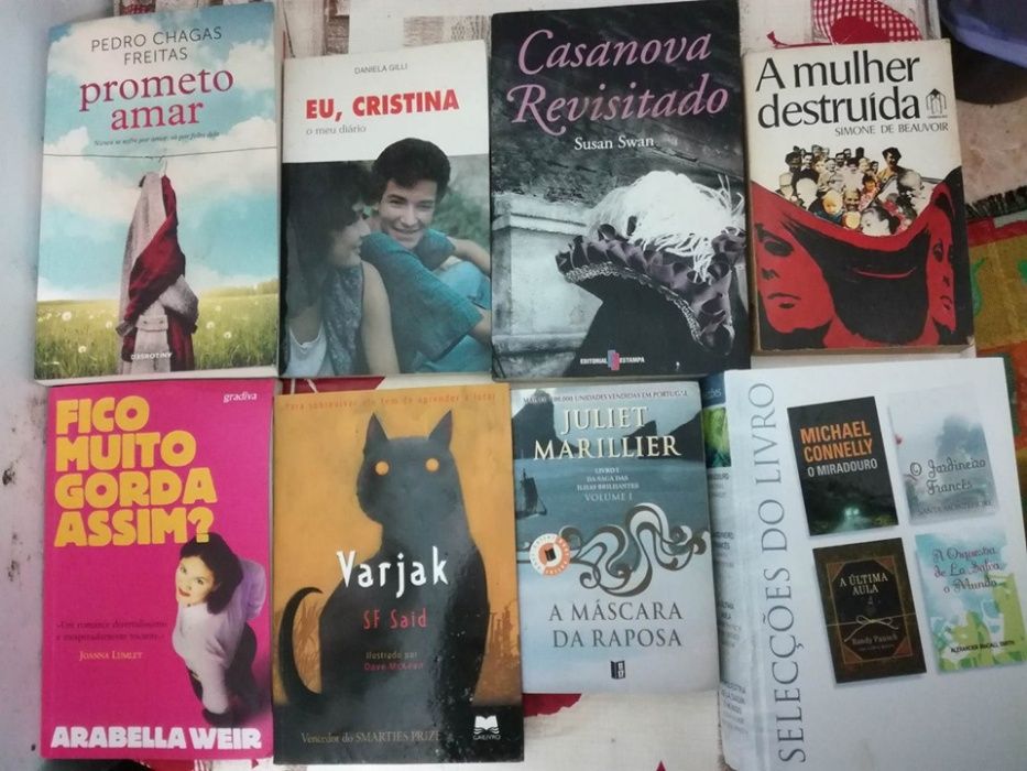 Vários livros de literatura nacional e internacional