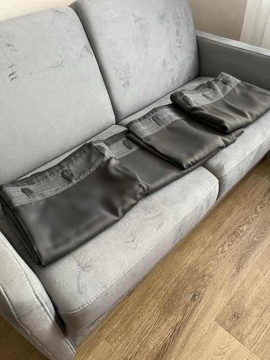 Zaslony ciemno-szare-2 komplety