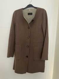 Massimo Dutti krótki dwustronny płaszcz z wełny