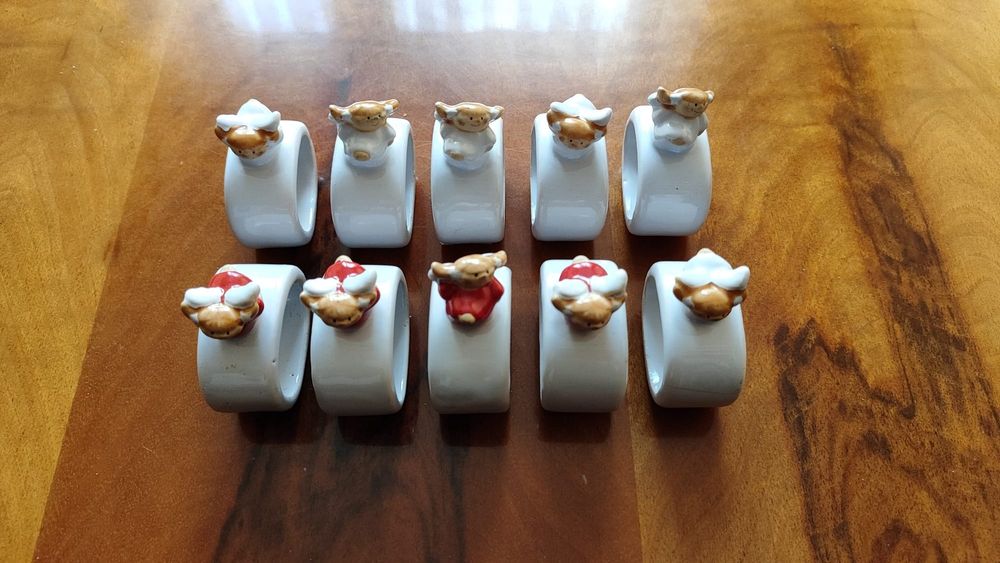 Nowe świąteczne obrączki pierścienie do serwetek