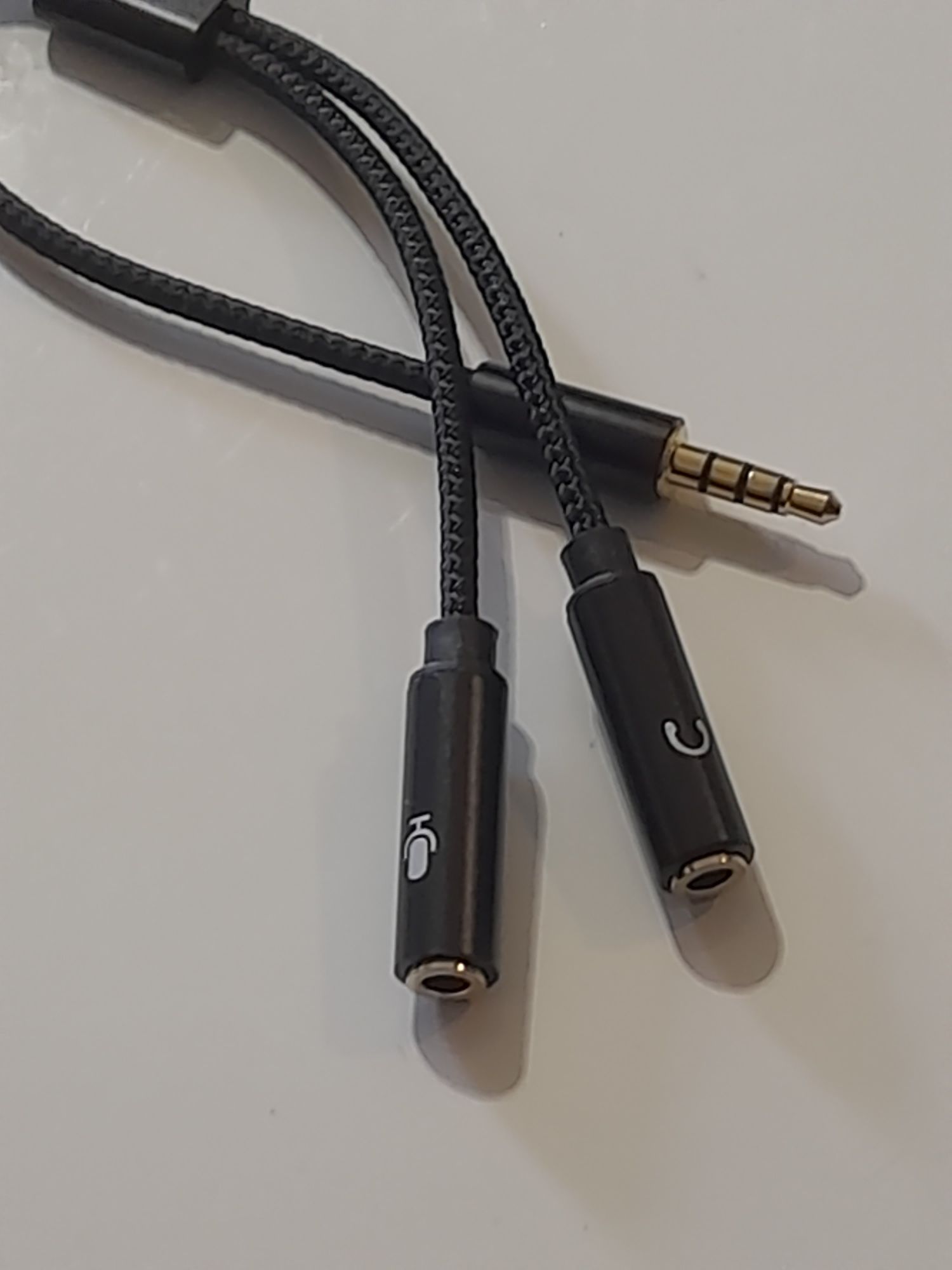Кабель Разветвитель переходник для наушника и микрофона jack 3.5mm